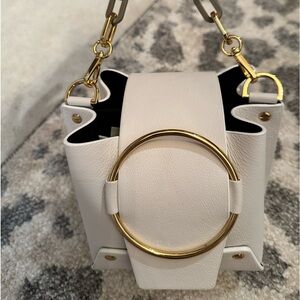 Yuzefi Delila mini leather ring bucket bag